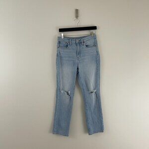 Madewell The High Rise Slim Crop Boyjean in Dumas Wash Size 27